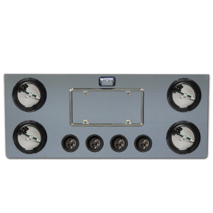 Roadworks 14" Rear Center Panel With 4" (4) & 2" (4) Light Holes