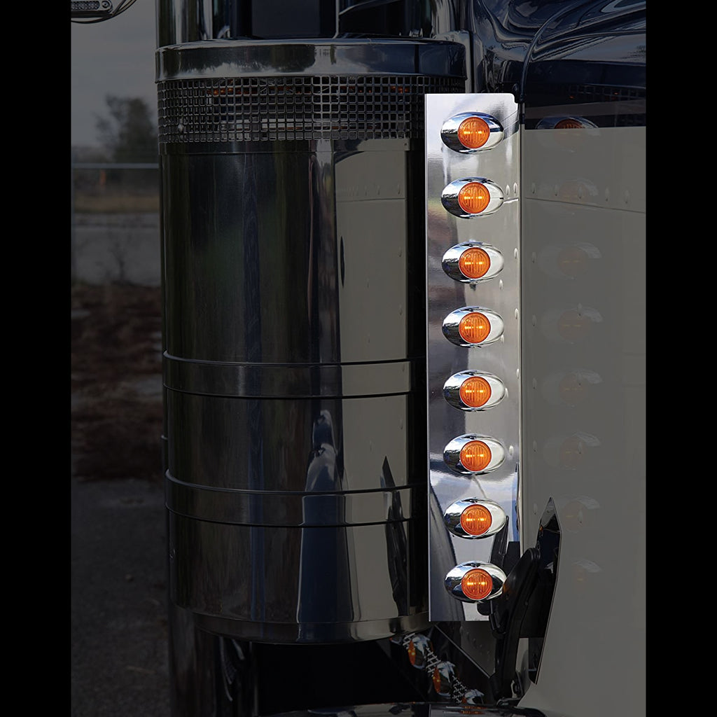 Roadworks - Peterbilt 2011+ Rear Preferred-Fit Air Breather M3 Clear/Red Lights