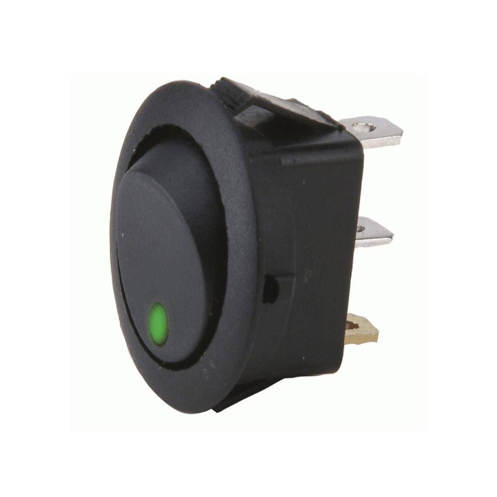 Green Round Rocker Switch