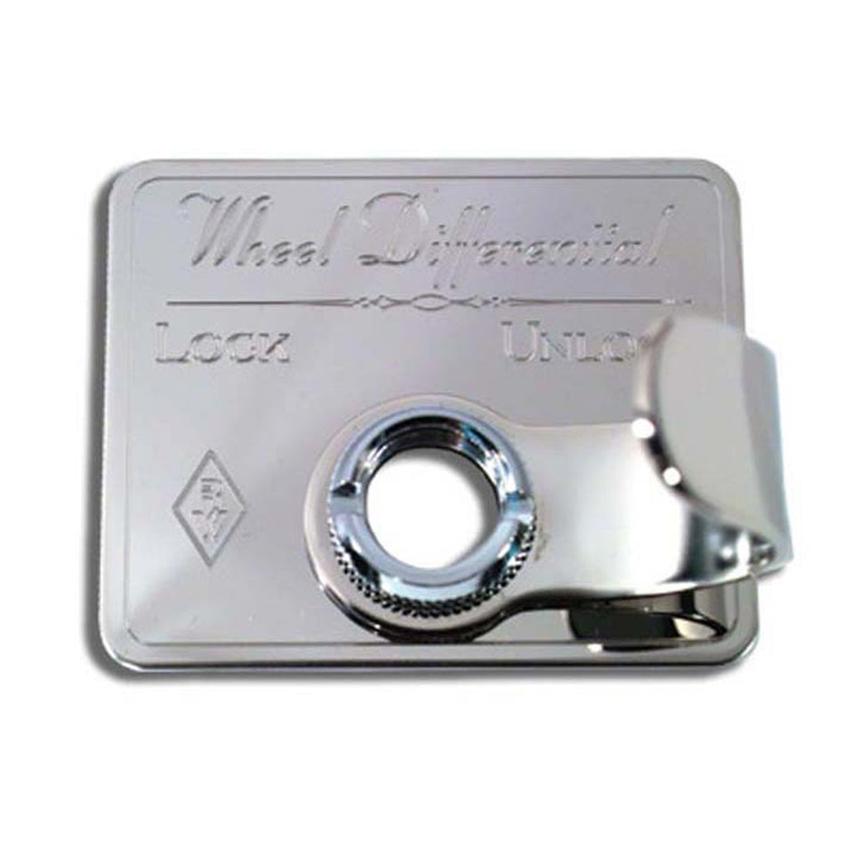 Stainless Steel Wheel Differential Switch Guard with Chrome Nut For 2002-2006 Kenworth