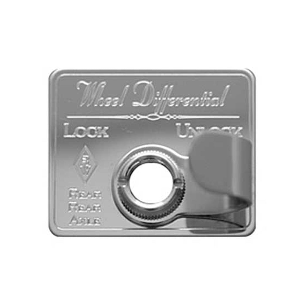 Stainless Steel Wheel Differential Rear Axle Switch Guard with Chrome Nut For 2002-2006 Kenworth