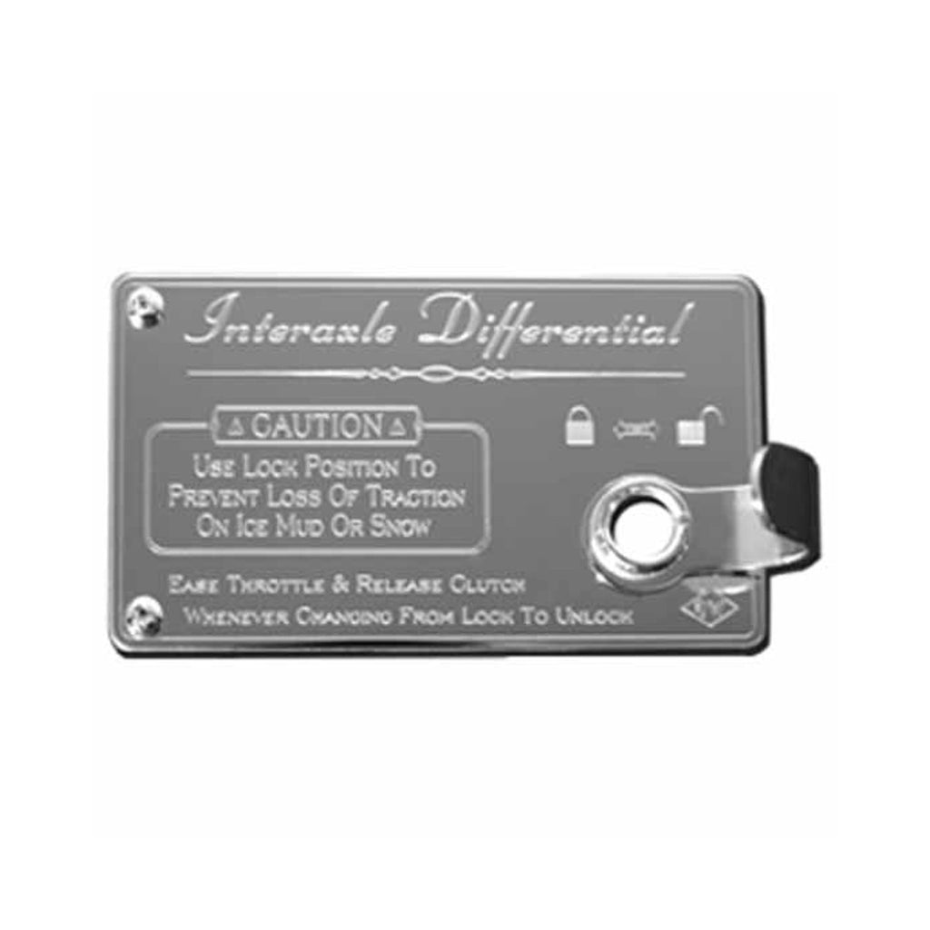 Stainless Steel Axle Differential Switch Guard with Chrome Nut For 1982-2001 Kenworth