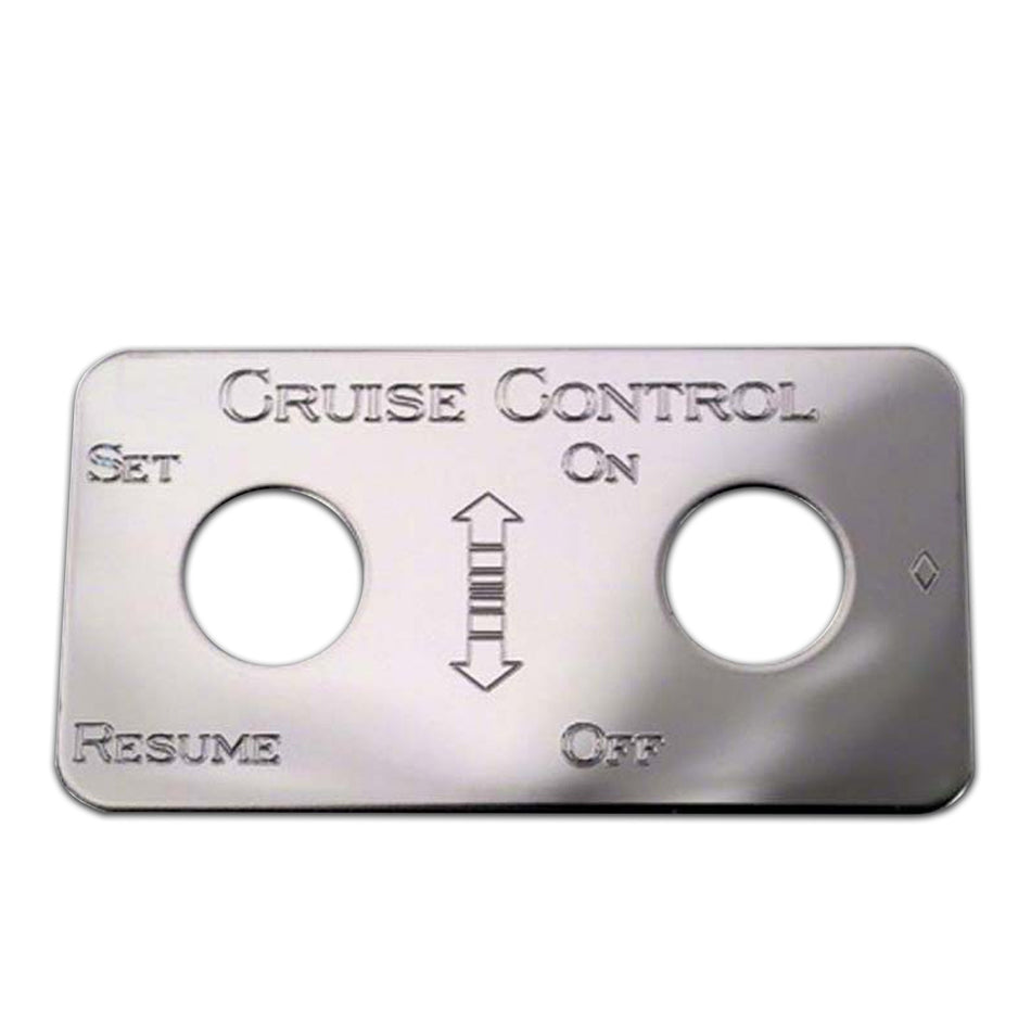 Rockwood Stainless Steel Kenworth Cruise Control Switch Plate