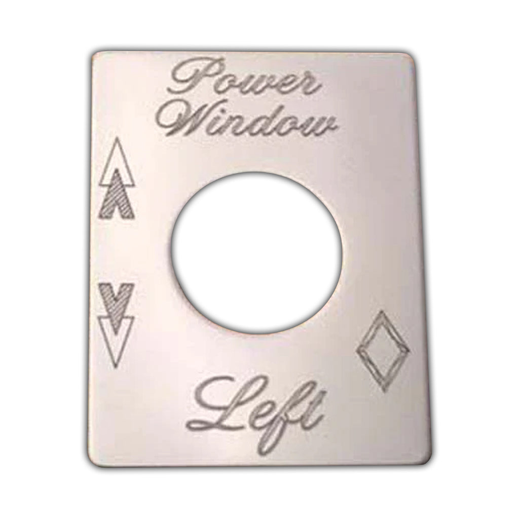 Rockwood - Stainless Steel Power Window Switch Plate for Peterbilt