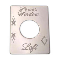 Rockwood - Stainless Steel Power Window Switch Plate for Peterbilt