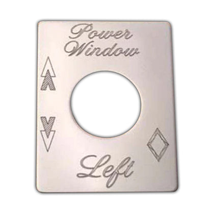 Rockwood - Stainless Steel Power Window Switch Plate for Peterbilt