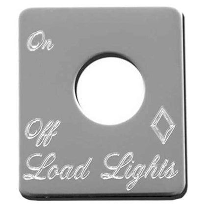 Rockwood Stainless Steel Load Lights Switch Trim Plate for Peterbilt