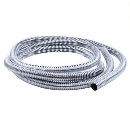 1/2 Inch X 20 feet Chrome Wire Loom