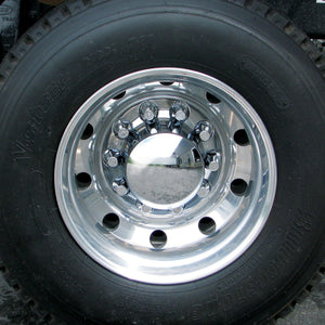 Chrome ABS Plastic Rear Axle Cover Kit w Removable Center Cap & 33mm Threaded Nut Covers