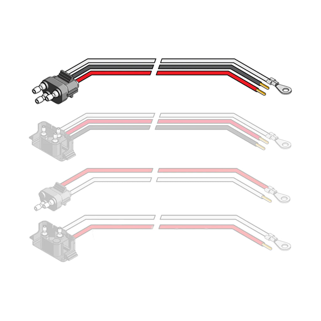 3 Pin Straight Pig Tail Plug