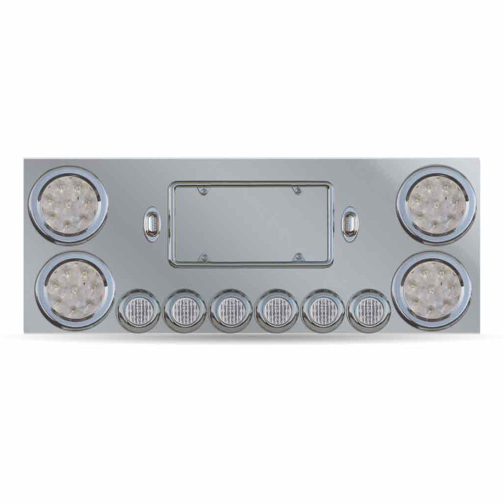 Trux Standard Rear Center Panel w 4 x 4" Light Holes