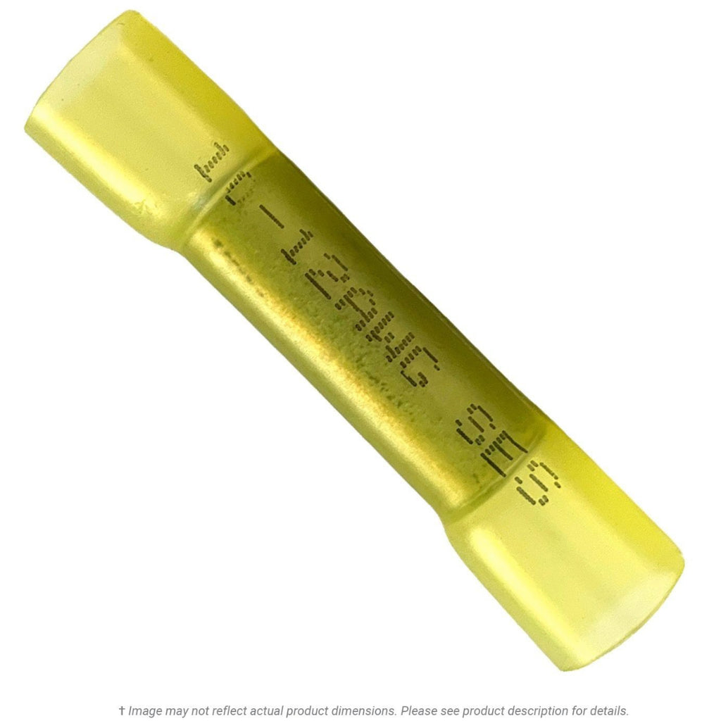 Heat Shrink Butt Connector Yellow 12-10 AWG