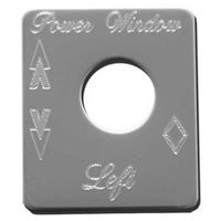 Rockwood Stainless Steel Power Window (Left) Switch Trim Plate