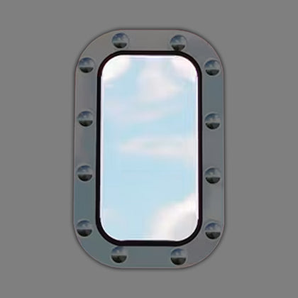 Roadworks Peterbilt 359/379 Stainless Steel Vent Cover (3.75" x 9")