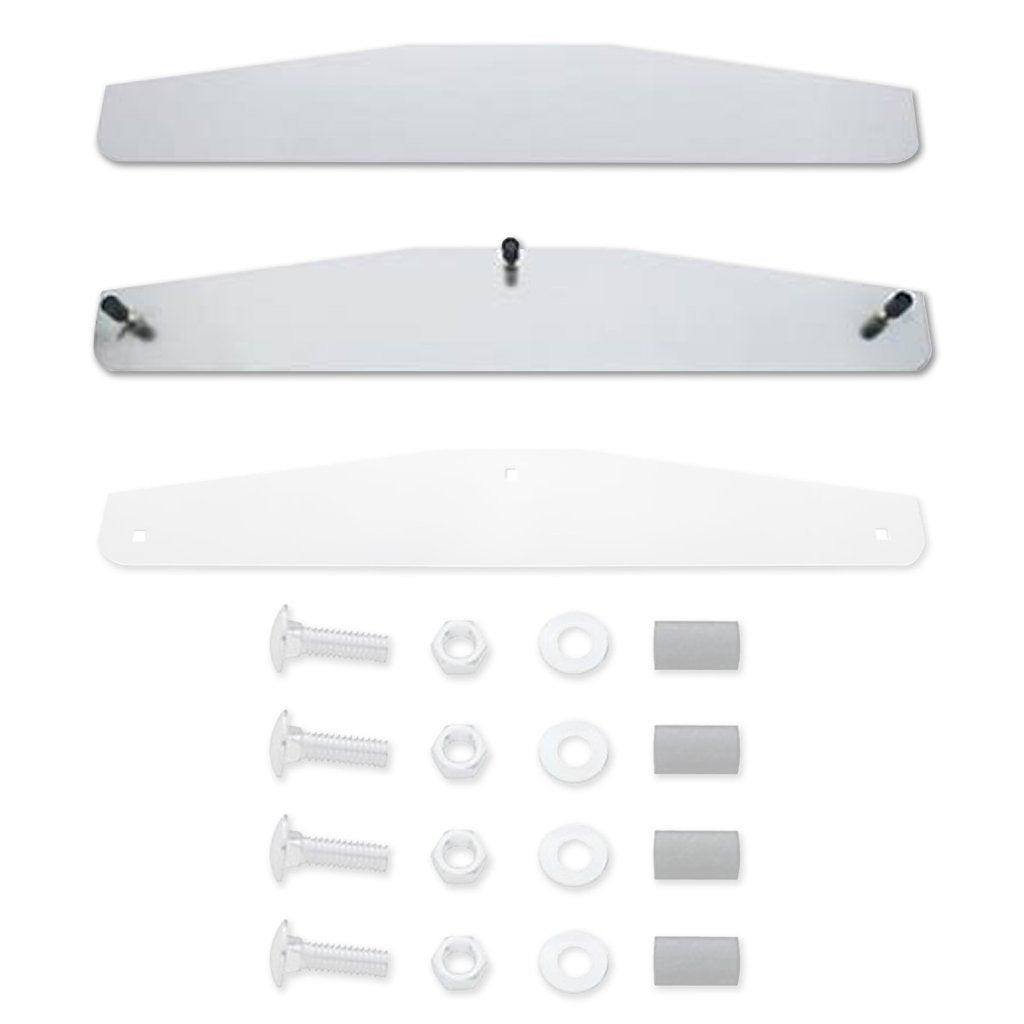 United Pacific 14" Stainless Steel Mud Flap Weights w/ Studs