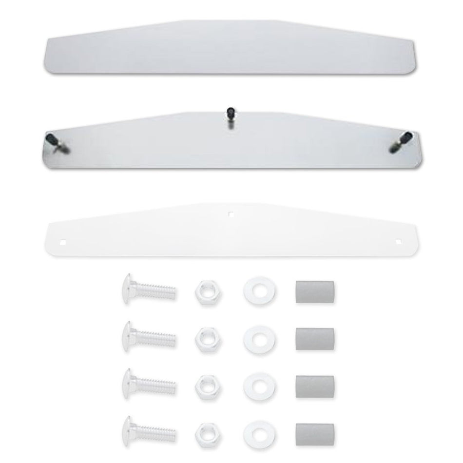 United Pacific 12" Stainless Steel Mud Flap Weights w/ Studs