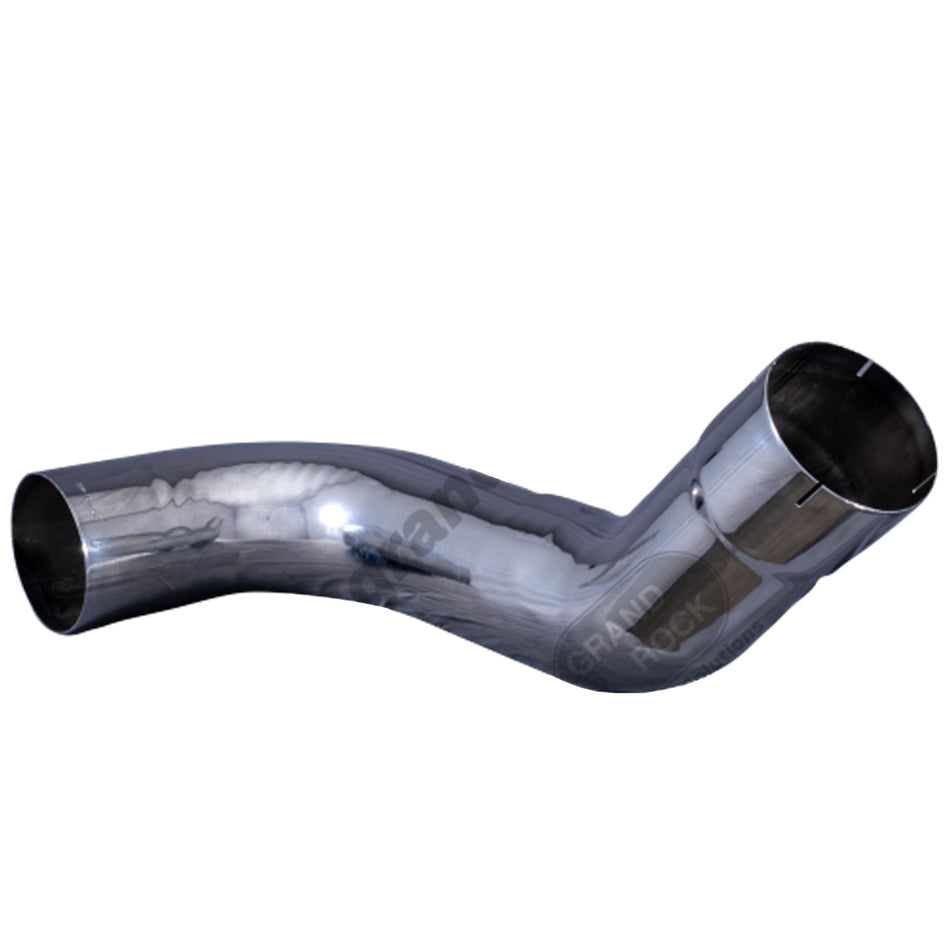 Grand Rock - 5" 2-Bend ID/OD Chrome Pipe (Left or Right Side)