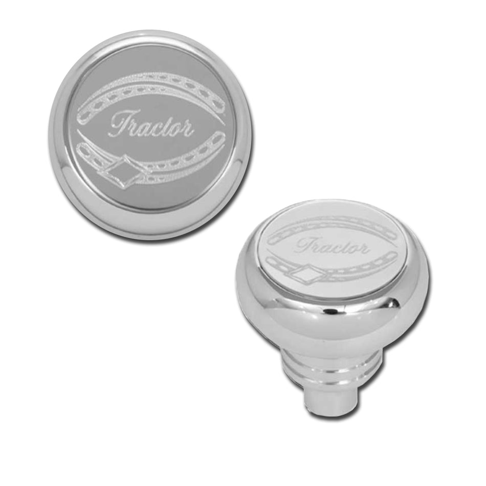 Rockwood - Chrome "Tractor/Trailer" Pin-Type Brake Knob