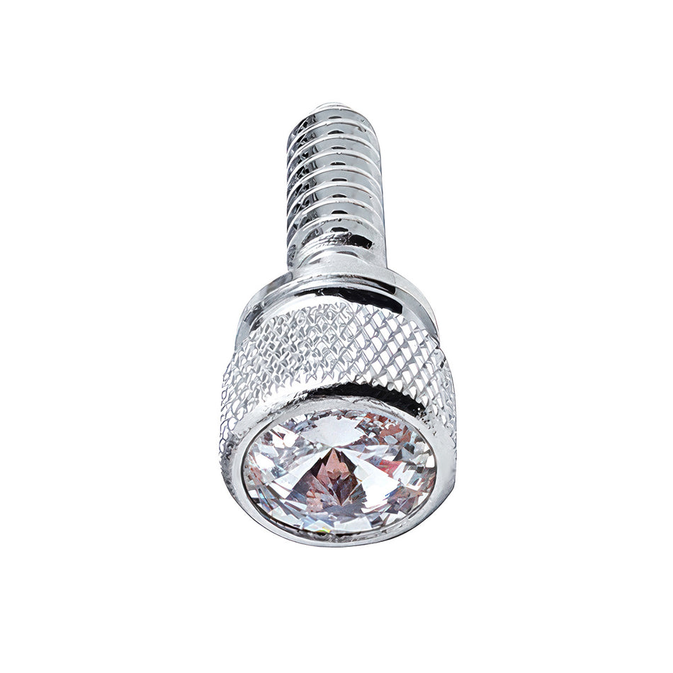 2000 or earlier Peterbilt 1/4" - 20 Knurled Head,14 Piece, Clear Crystal Dash Screw Set