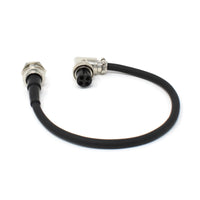 4 Pin Panel Mount Mic Jack & Right Angle Plug Extension