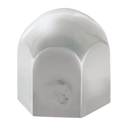 15/16" x 1-1/8" Standard Chrome Steel Push-On Lug Nut Cover w/o Flange