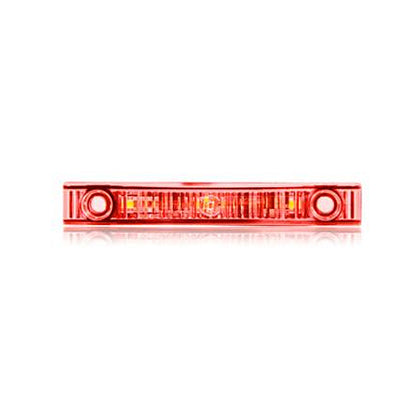 Maxxima - Low Profile 4" Rectangular P2PC Red Clear Clearance Marker Light