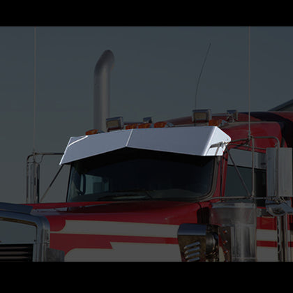 07+ Kenworth Curved Blind Mount 13"-8" Untie Visor