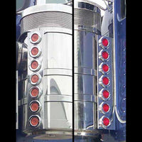 Kenworth 14" Donaldson Front Air Cleaner Light Bars w 14 x 2" Holes