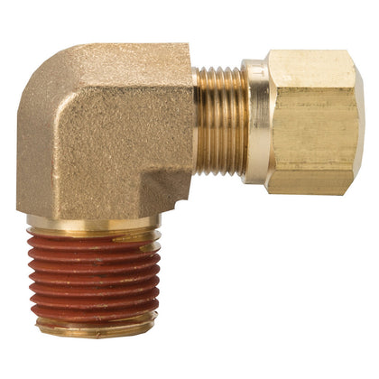 D.O.T. 5/8" Air to 1/2" Pipe Brake Fitting 90 Degree Male Elbow
