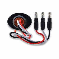 Trux - 3/4″ Clear Red Marker Oval LED Light – 2 Diodes