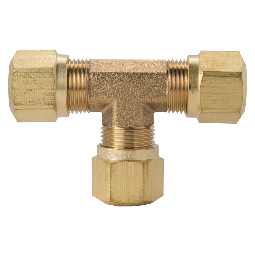 Tectran - 1/2 Inch Brass Union Tee Fitting