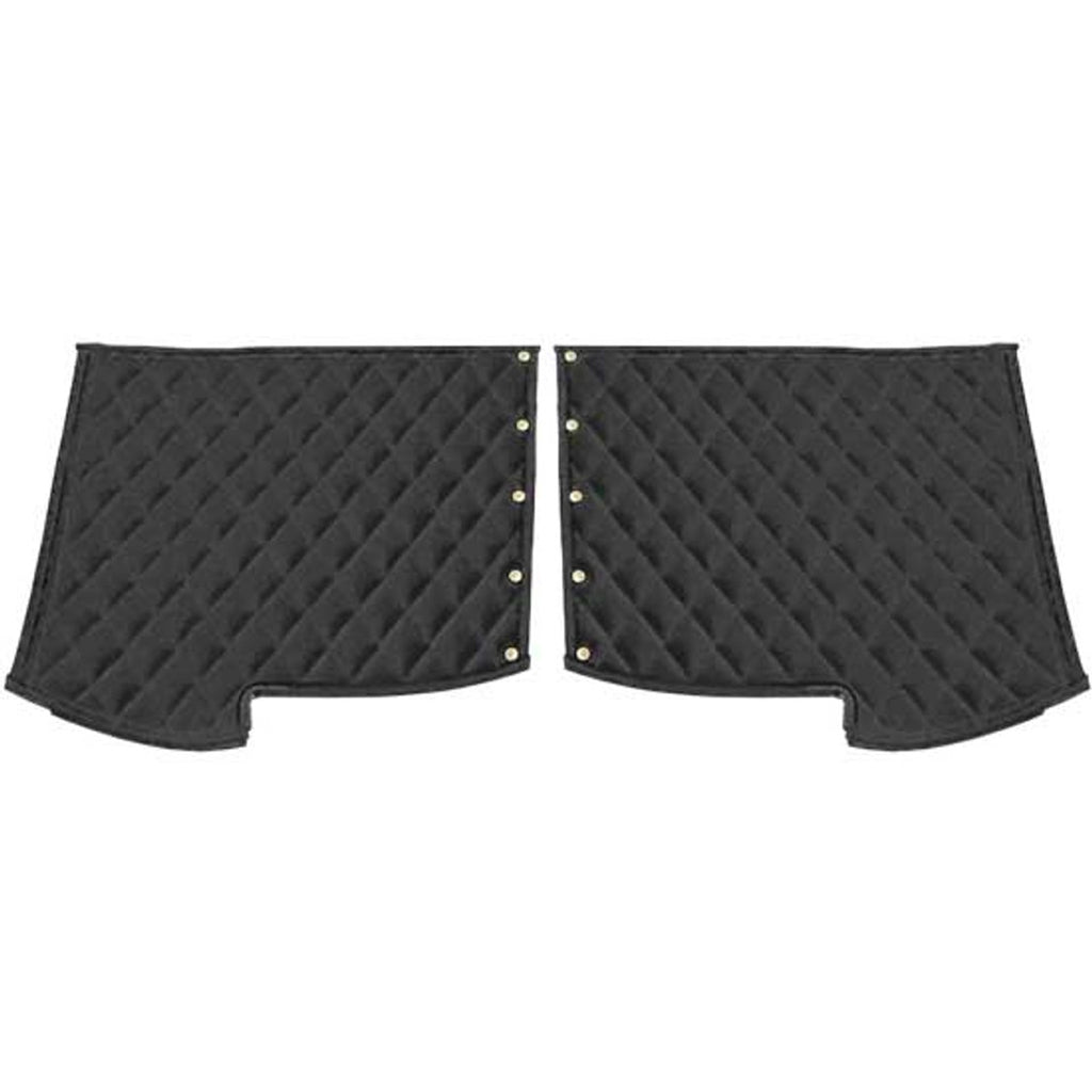 Robert James - Peterbilt 379 Quilted Fender Guards (Black)