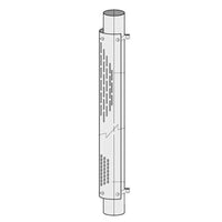 7" x 48" Stainless Steel Heat Shield w No Holes