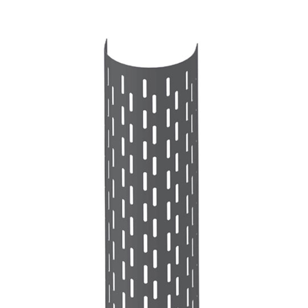 Grand Rock - 48" 430 Stainless Steel 180 Degree Heat Shield (Vertical Slots)