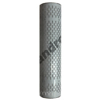 48" Long, 180 Degree Stainless Steel Muffler Heat Shield - Round, Vertical or No Holes (No Clamps)