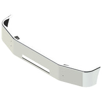 2006+ Peterbilt 335 14" Set Back Axle 10GA Steel Chrome Bumper w Bolt & Tow Pin Holes