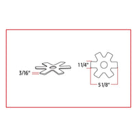 5" Blue Auxiliary Star LED Light for 13" & 15" Donaldson/Vortox Air Cleaners - 24 Diodes
