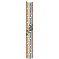 180 Degree Pipe 430 Stainless Steel Heat Shield, Round, Vertical or No Holes (No Clamps)
