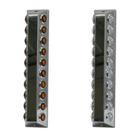 Roadworks Rear Peterbilt 15" Premium Preferred Air Cleaner Light Bars w 14 (M3) Light Holes