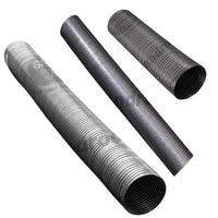 Grand Rock - .018 Stainless Steel Flex Hose 5" x 12", 18", 36" or 48" (Black)