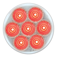 Grand General - 2" Low Profile Spyder LED Light (Red LED/Clear Lens)