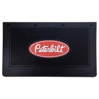 24" x 14" x .25" "Vintage" Peterbilt Color Logo Battery Box Rubber Mud Flap