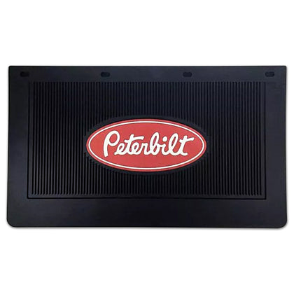 24" x 14" x .25" "Vintage" Peterbilt Color Logo Battery Box Rubber Mud Flap