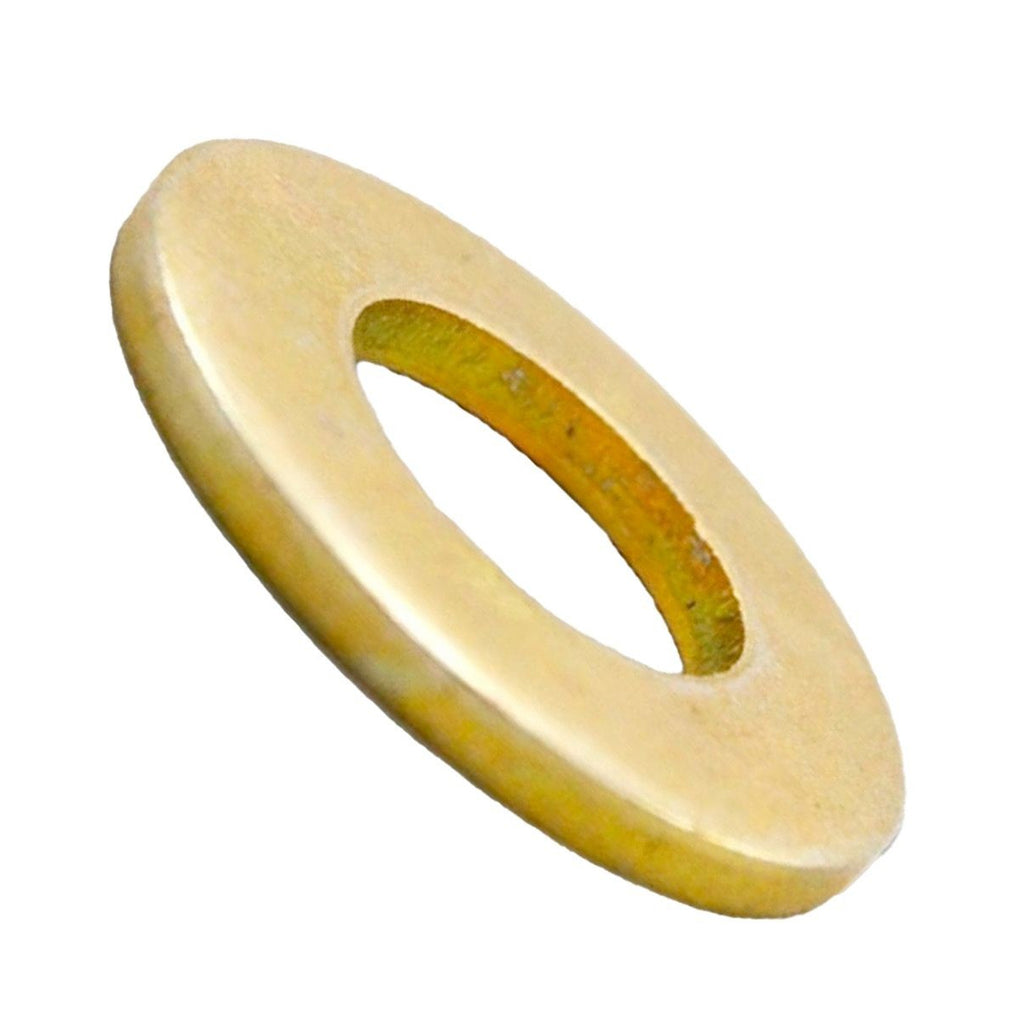 1/4" Yellow Zinc SAE Flat Washer Thru-Hardened (Grade 8)