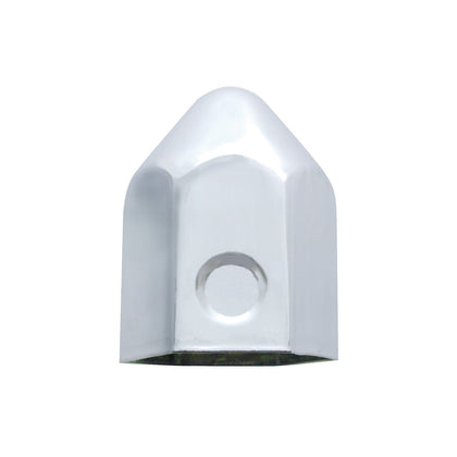 United Pacific - 1-1/2" X 2-1/4" Chrome Steel Pointed Nut Cover (Individual or 10 Pack)