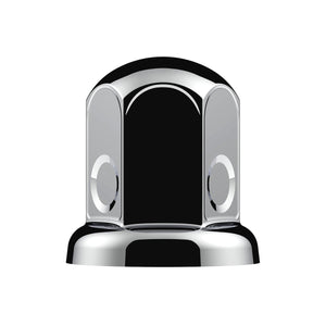 33mm X 2" Chrome Steel Standard Nut Cover w Flange Individual or 50 Pack (Chrome, Amber, Red or Blue)