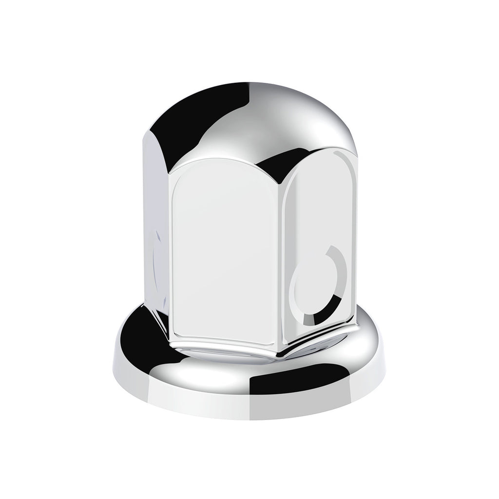 33mm X 2" Chrome Steel Standard Nut Cover w Flange Individual or 50 Pack (Chrome, Amber, Red or Blue)