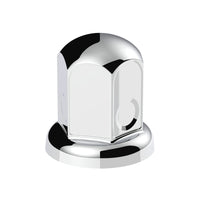 33mm X 2" Chrome Steel Standard Nut Cover w Flange Individual or 50 Pack (Chrome, Amber, Red or Blue)