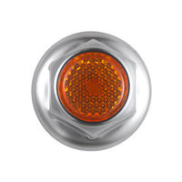 33mm X 2" Chrome Steel Standard Nut Cover w Flange Individual or 50 Pack (Chrome, Amber, Red or Blue)