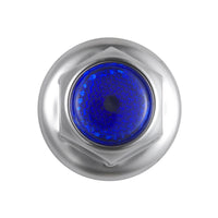 33mm X 2" Chrome Steel Standard Nut Cover w Flange Individual or 50 Pack (Chrome, Amber, Red or Blue)